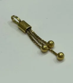 Pendentif or jaune 3 boules