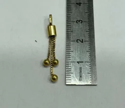 Pendentif or jaune 3 boules