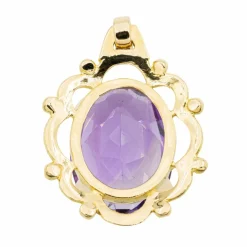 Pendentif Or jaune Améthyste