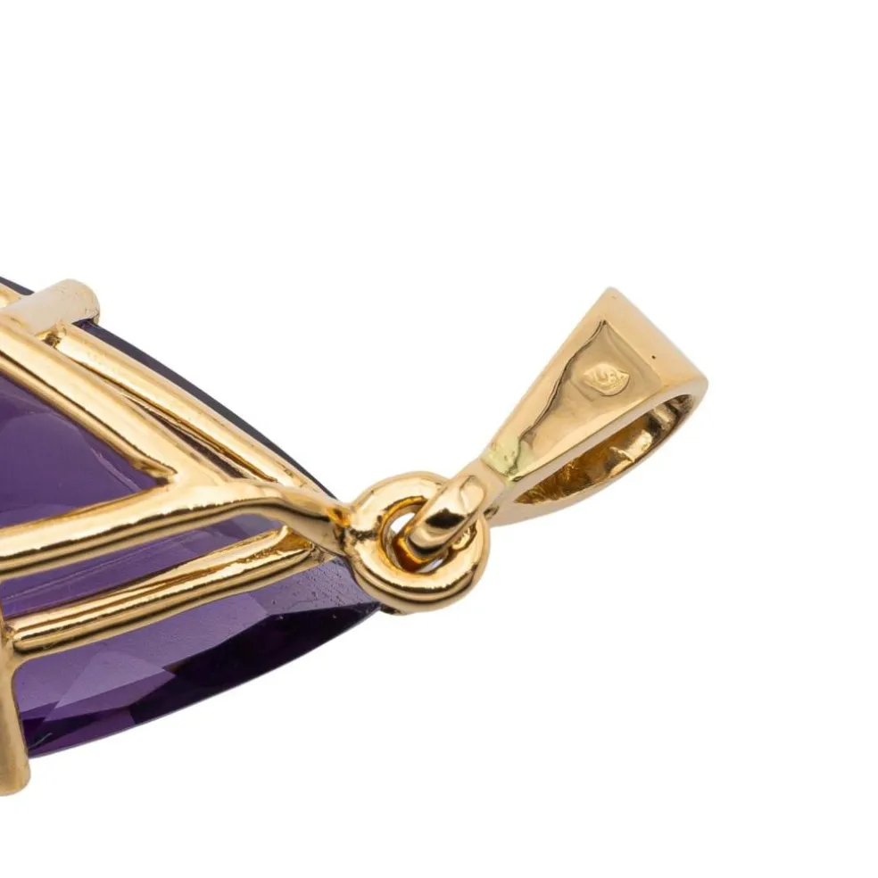 Pendentif Or jaune Améthyste