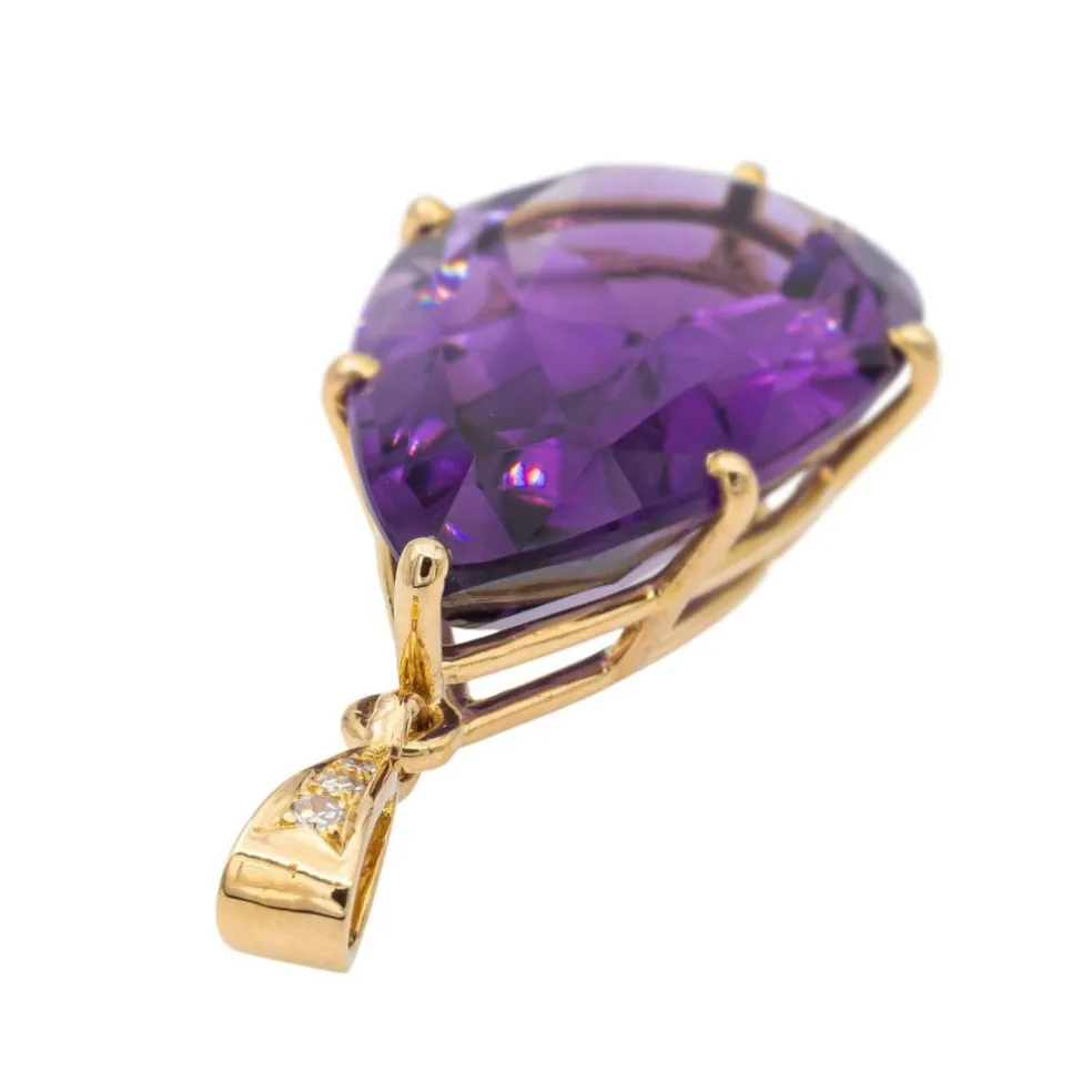 Pendentif Or jaune Améthyste