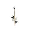 Pendentif or jaune diamants et topazes