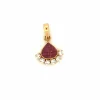Pendentif or jaune diamants