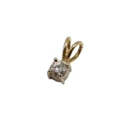 Pendentif or jaune diamant 0.25ct