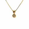 Pendentif or jaune diamant