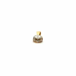 Pendentif or jaune diamant