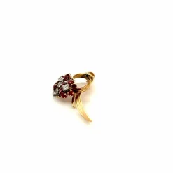 Pendentif Or Jaune Diamants Saphirs