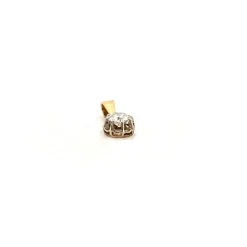 Pendentif or jaune diamant