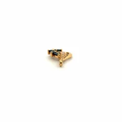 Pendentif or jaune diamants topazes