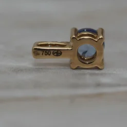 Pendentif Or jaune en tanzanite
