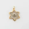 Pendentif or jaune et blanc diamant