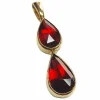 Pendentif or jaune et grenats de Perpignan