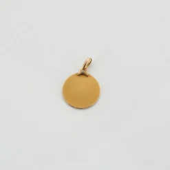 Pendentif or jaune et or rose
