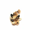 Pendentif or jaune et saphir