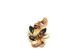Pendentif or jaune et saphir