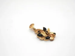 Pendentif or jaune et saphir