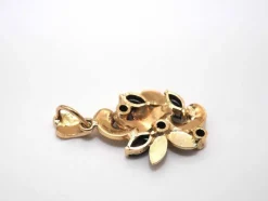 Pendentif or jaune et saphir