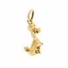 Pendentif or jaune figurant un chien
