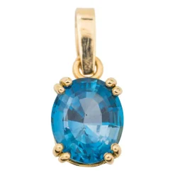 Pendentif Or jaune Indigolite
