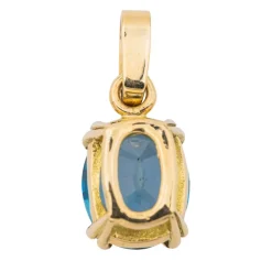 Pendentif Or jaune Indigolite