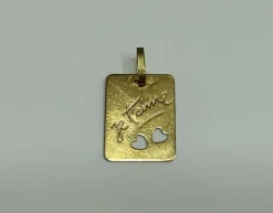 Pendentif or jaune je t'aime
