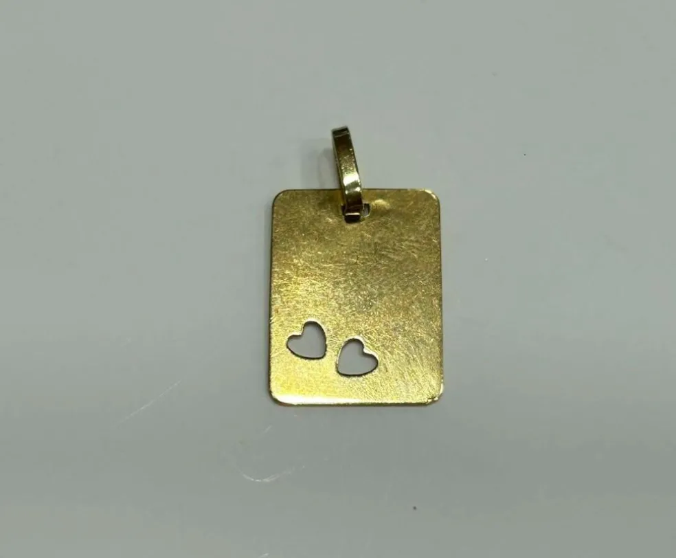 Pendentif or jaune je t'aime