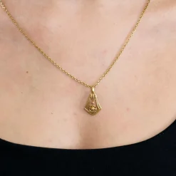 Pendentif or jaune La Cloche Fleurie