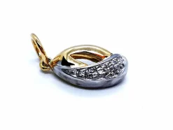 Pendentif Or jaune, Or blanc Diamant