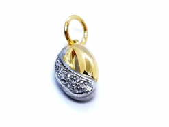 Pendentif Or jaune, Or blanc Diamant