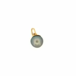 Pendentif or jaune perle