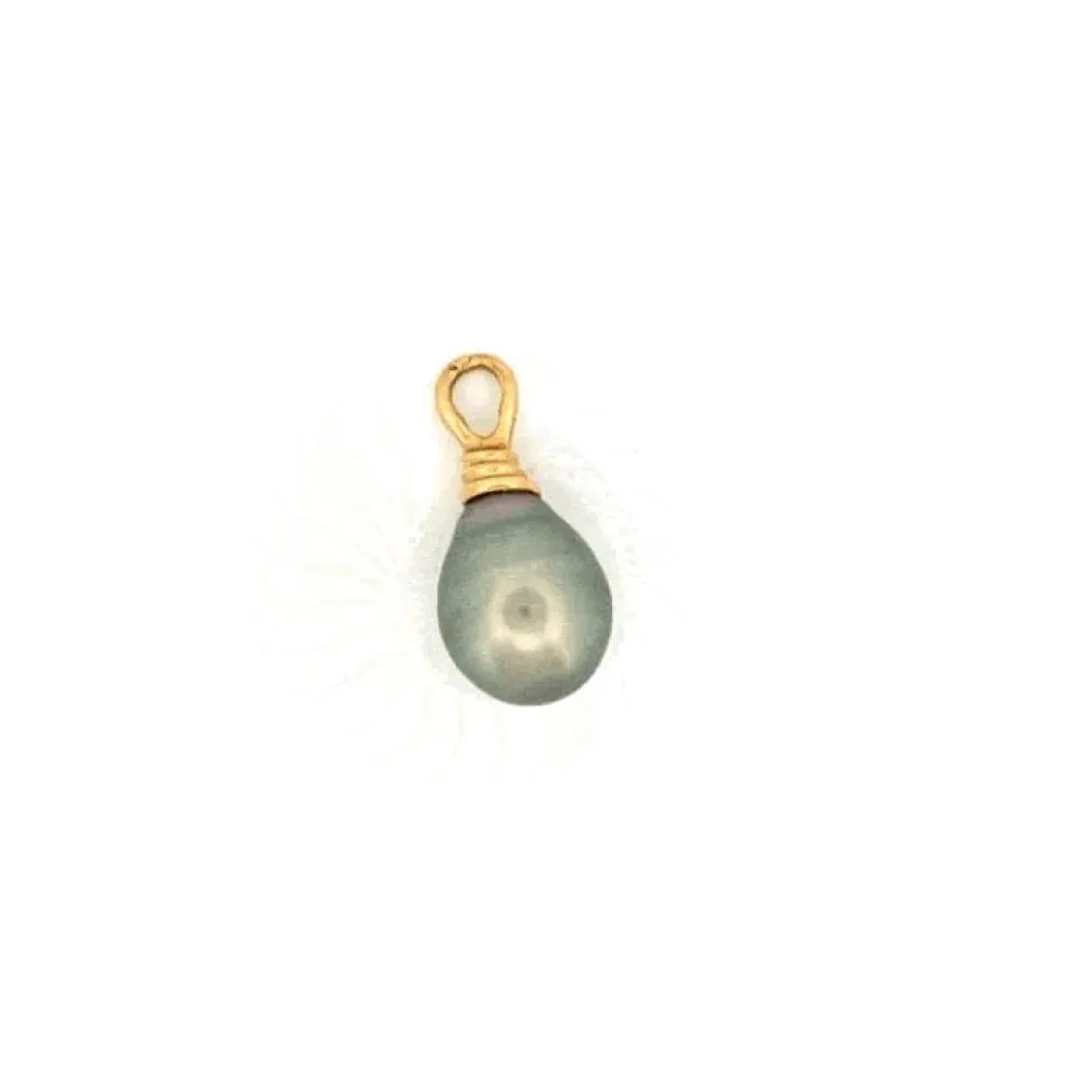 Pendentif or jaune Perle de Tahiti