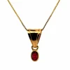 Pendentif or jaune rubis
