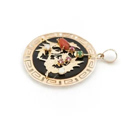 Pendentif Or jaune Rubis