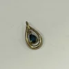 Pendentif or jaune saphir