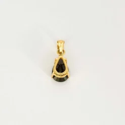 Pendentif or jaune saphir