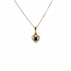 Pendentif Or Jaune Topaze