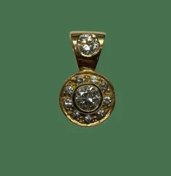 PENDENTIF OR 18K ET DIAMANTS