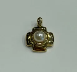Pendentif or perle de culture