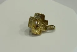 Pendentif or perle de culture