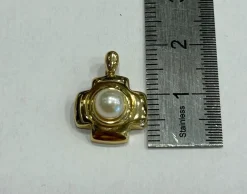 Pendentif or perle de culture