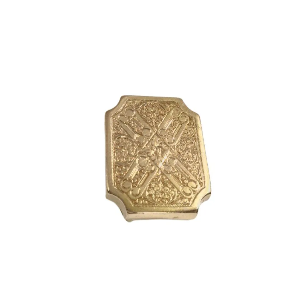 Pendentif Or Rose Ciselé