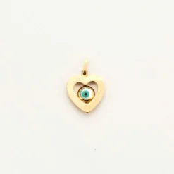 Pendentif or rose oeuil