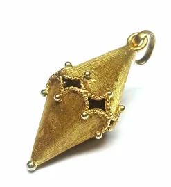 Pendentif pendule en or jaune