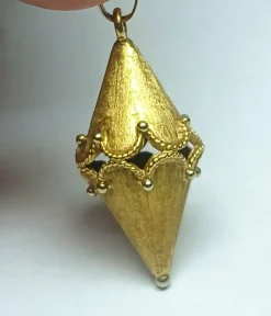Pendentif pendule en or jaune