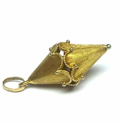 Pendentif pendule en or jaune