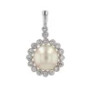 Pendentif perle Akoya et ses diamants