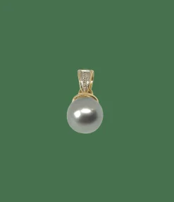 Pendentif perle de Tahiti et diamants