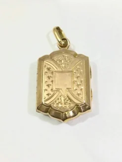 Pendentif Photo Or Rose