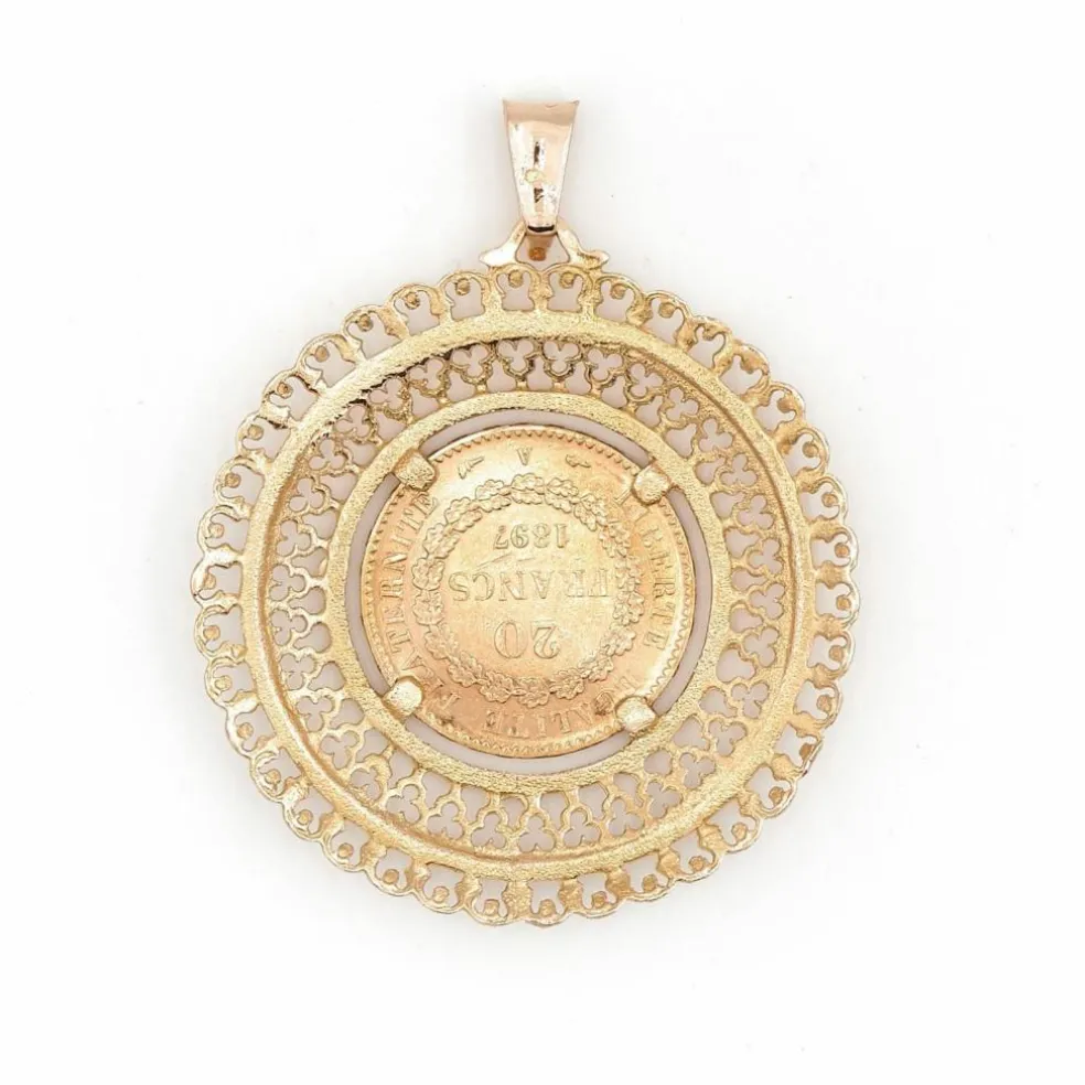 Pendentif Pièce Or jaune