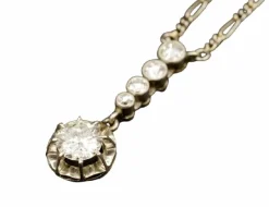 Pendentif platine diamants 1920